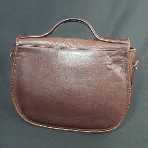 Vintage Brown Leather Bag - Picture 6 of 8